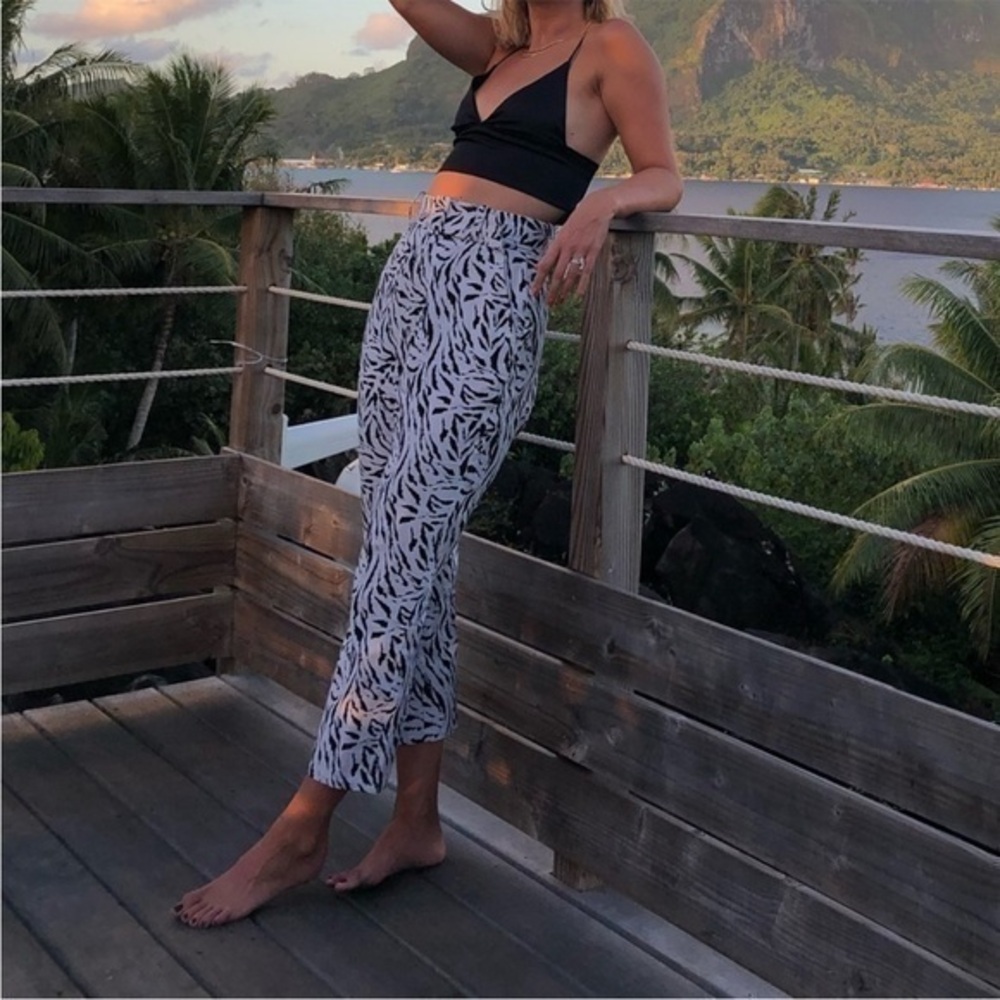 Zebra linen pants - Picture 1 of 2